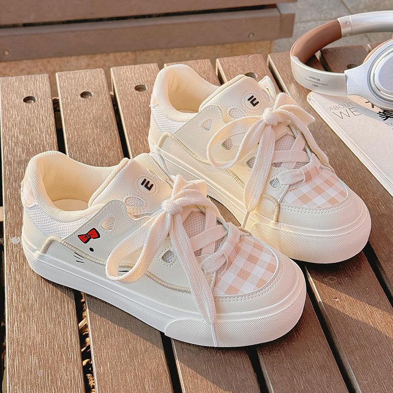 Little white shoes women's spring 2025 new niche original versatile milk fufu with skirt board shoes sports and leisure shoes