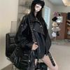 Amerikanischer Stil Mode Vintage Biker Lederjacke für Damen Herbst Lockerer Schnitt Vielseitig Trendig Lässige Oberbekleidung