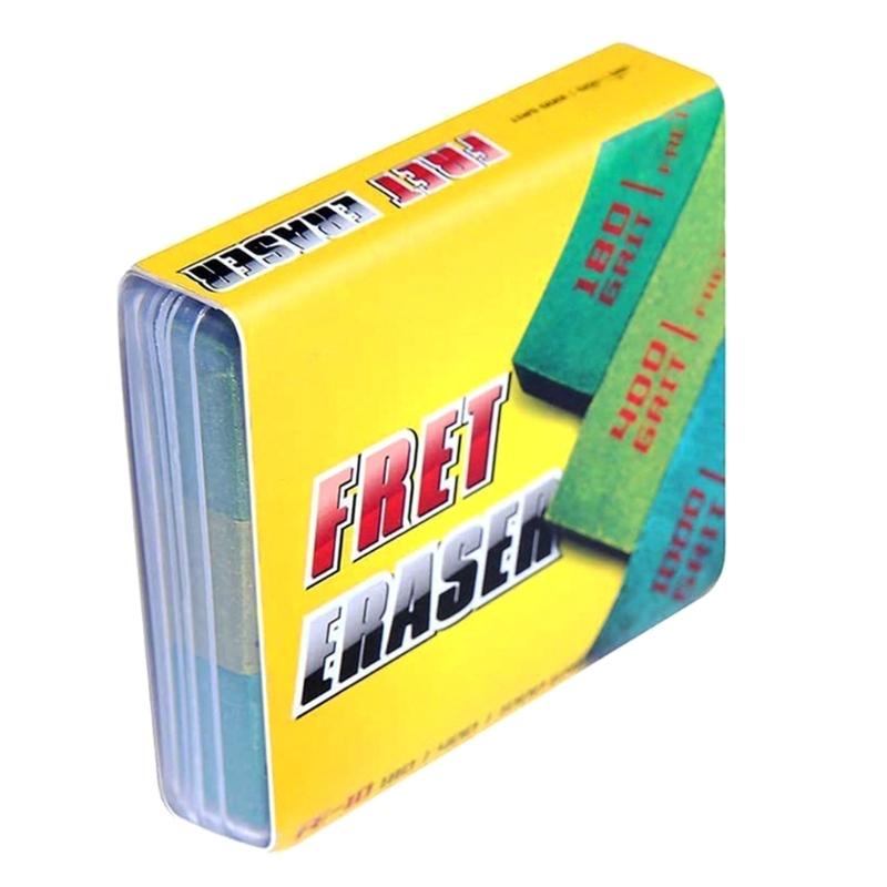 

Guitar Fret Polishing Erasers Abraisive Rubber Frets Polish Tools Fret Polishing Cleaner for Fret Wire 180&400&1000Grit 1