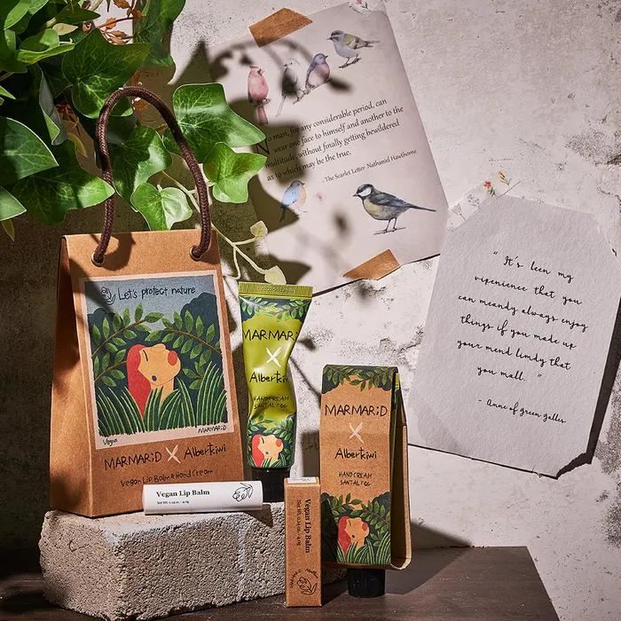 Albert Kiwi Hand Cream & Vegan Lip Balm Set