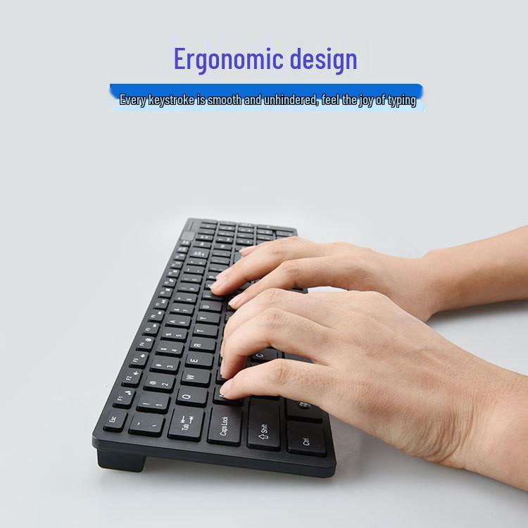 Wireless Silent Keyboard & Mouse Combo for Desktop & Laptop