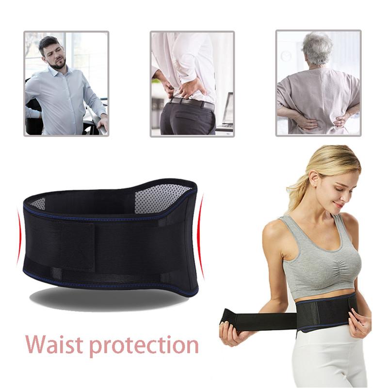 Selbsterwärmendes magnetisches Turmalin-Gürtel 4 Platten Rücken-Taillen-Stütz-Bandage Massager Schmerzlinderung Therapie