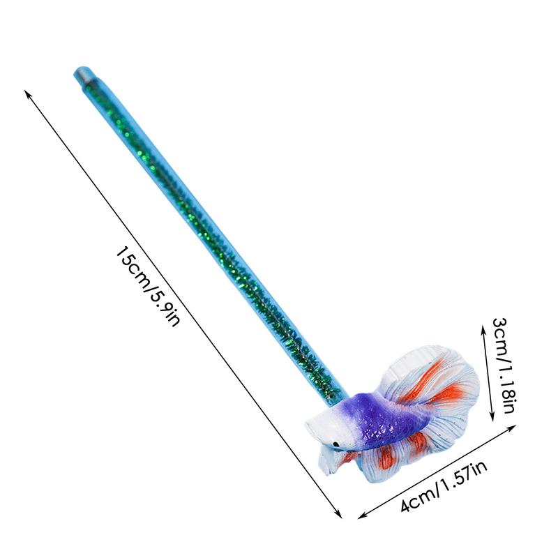 Betta Trainingsstab Fischtank Betta Stab Spielzeug Schön Gestaltetes Fischtank Zubehör Für Kleine Fischtanks Und Aquarien