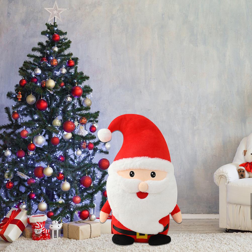 Christmas Santa Plush Toy Soft Stuffed Doll Christmas Decoration Gift Birthday Gift