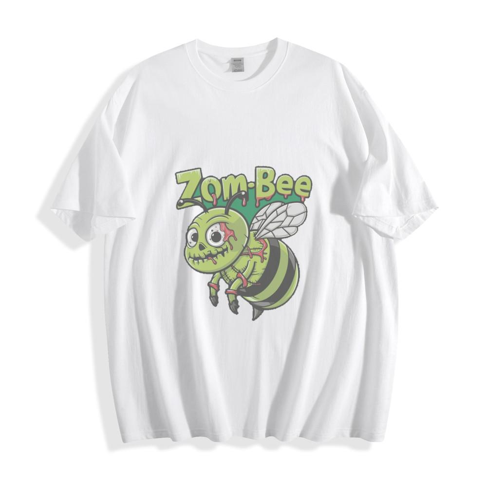 Zom-Bee Cartoon T-Shirt - Hilarious Zombie Bee Unisex Tee