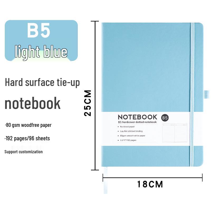 Creative A5 Business Notebook with Elastic Band - Thick & Simple Student Diary