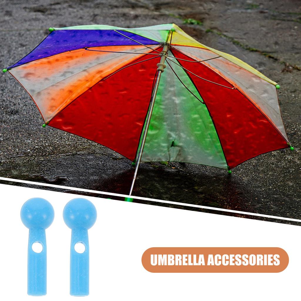 Cute Tail Beads Accessories For Umbrella Repair Replacement Parts Foldable Sun Umbrella Plastic Bone Covers Durable Bead