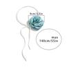 Fabric Flower Tie Choker Necklace Long Rope Lock Collarbone Chain Fashion Neck Decoration Fabric Floral Tie-Up Choker