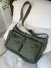Solid Color Nyl Women's Travel Messenger Bags Casual Sport Ladies Shoulder Bag Large Capacity Female Pocket Handbags Purse