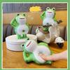 Green Squeeze Toy Frog Toy PU Slow Rebound Pinch Music Frog Frog Pinch Music Toy  Kids Toys