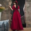 Princess on the run toasts bride 1011 new summer wedding engagement red temperament dress slim and thin woman