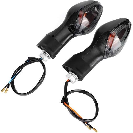 Turn Indicator Lamp, 1 Pair Turn Indicator Lamp Fit for CRF250L Motorcycle Modified Accessories (Black and Yellow)
