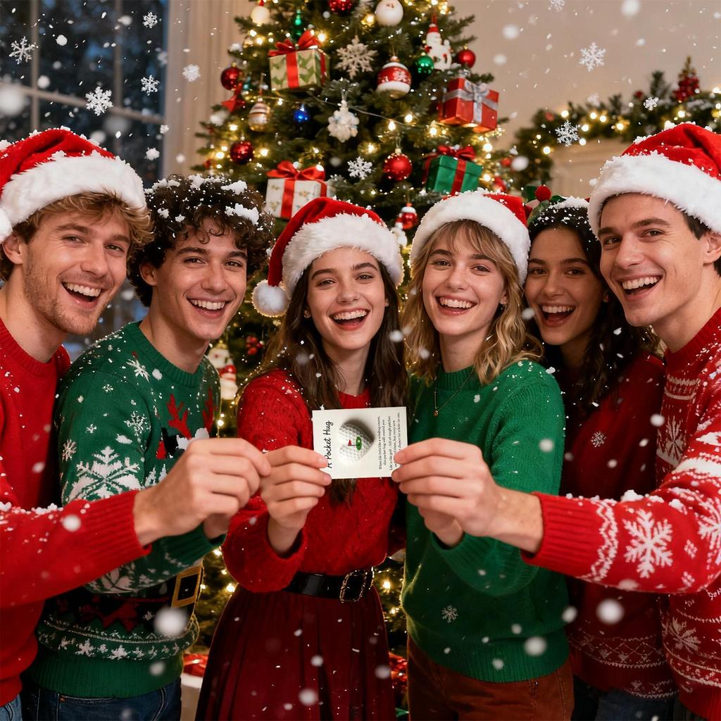 Pocket Heart Cards Golf Theme Encouragement Decoration Sports Greeting Cards for Thanksgiving Mother's Day Valentines Birthday