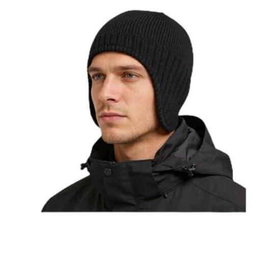 Connectoril Mens Winter Warm Ear Muffs Knit Cap Outdoor Cold Protection Hat Ski