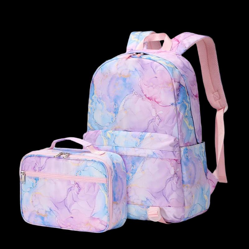 Li Shen Trendy Two-Piece Backpack Set One Size