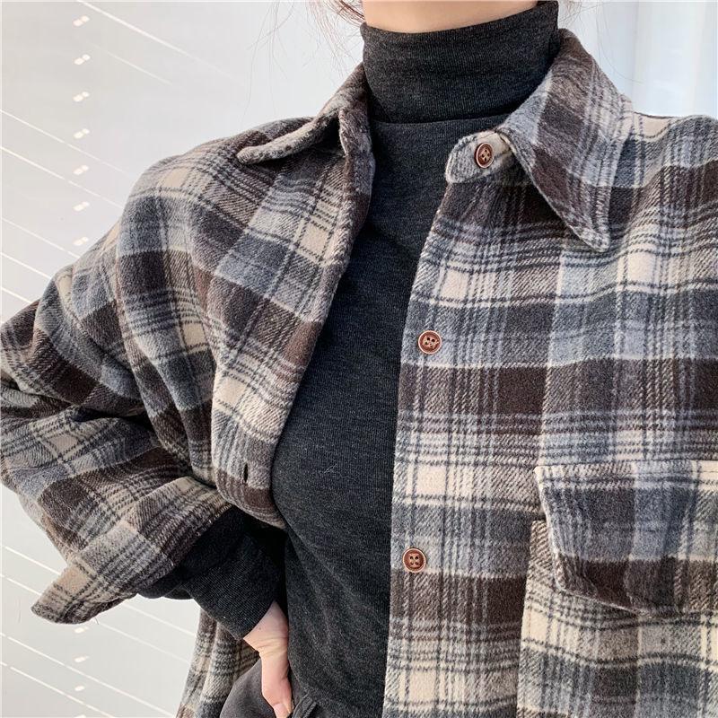 Women's Fleece-Lined Slim-Fit Long Sleeve Base Layer Top - Warm, Half-High Neck, Solid Color, Versatile, Autumn/Winter Style.