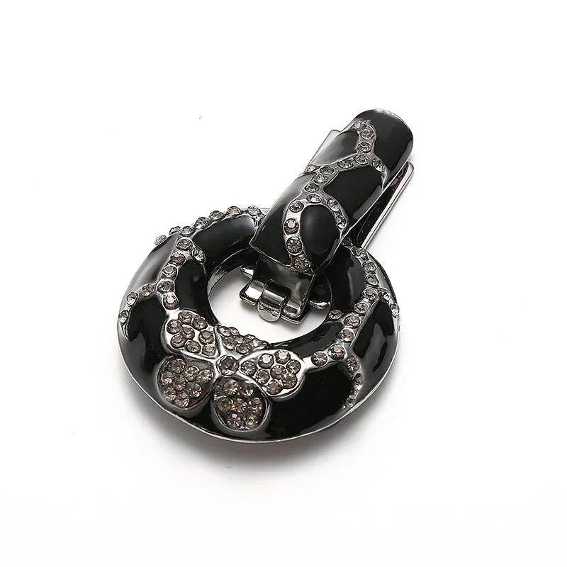 1pcs Rhinestone Buckle For Mink Or Fur Coat Metal Decorative Buckles DIY Cardigan Clip for Cardigans Sweaters Brooch Pins