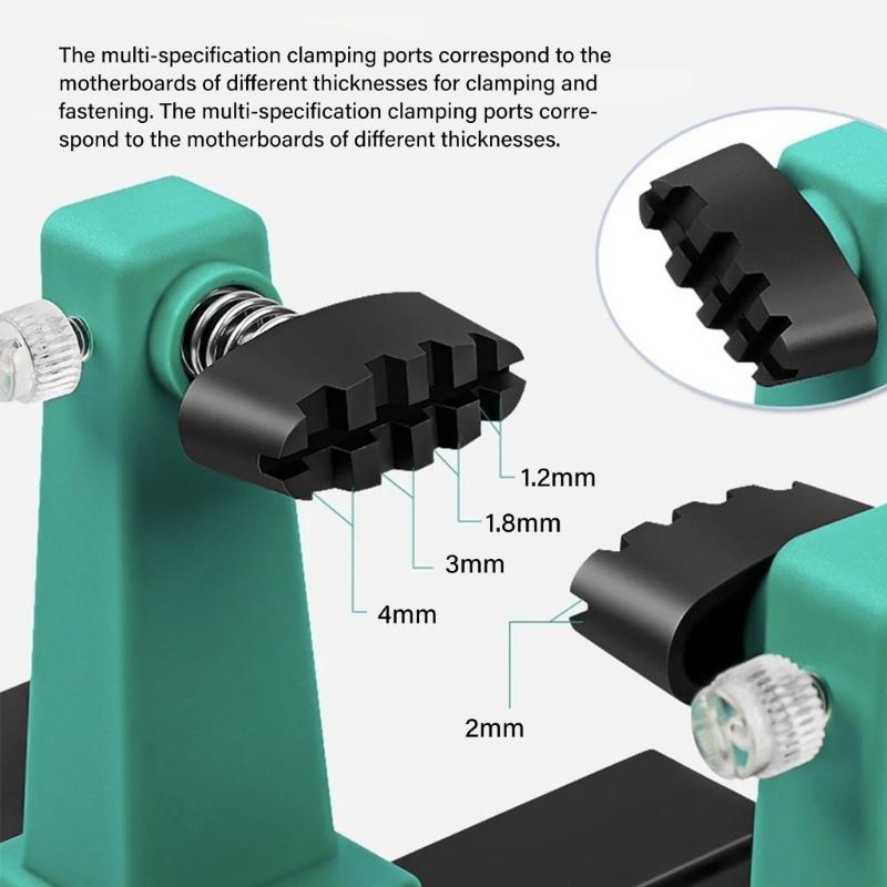 Multifunctional Welding Jig Tool Adjustable Fixing Fixture With Cable Clamp Slip Resistant Base For Electronics Assembly