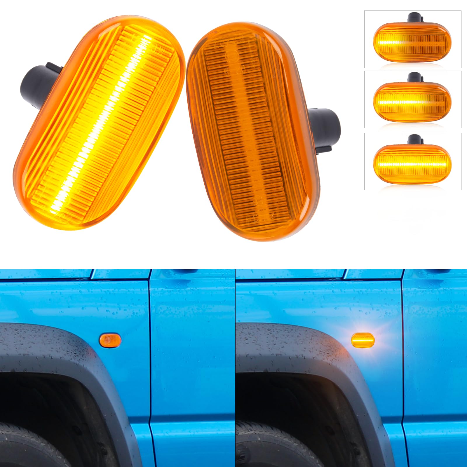 

POPMOTORZ Jimny JB64W Side Marker Lamp Jimny Sierra JB74W LED Flowing Turn Signal JB23W Side markers