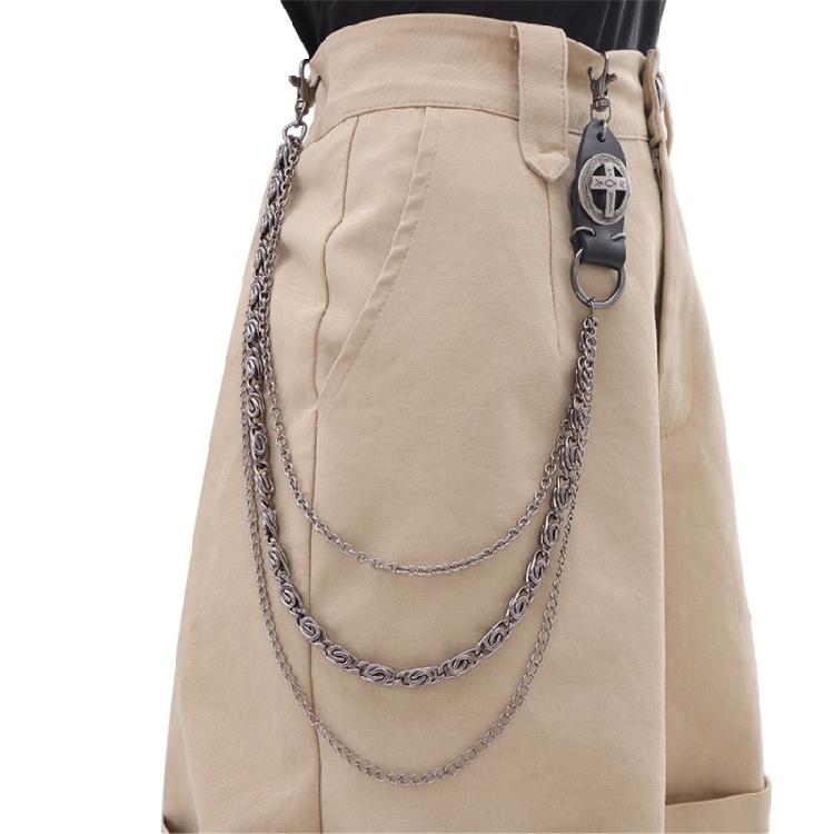 Tassels Chain Belt Personality Charm Belt Fashionable Studded Metal Chain Belt for Everyday and Event Use