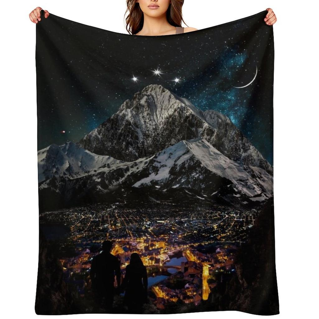 Velaris - City of Starlight, Court of Dreams WITH TEXT Throw Blanket Polar For Baby decorative Soft Plaid Blankets