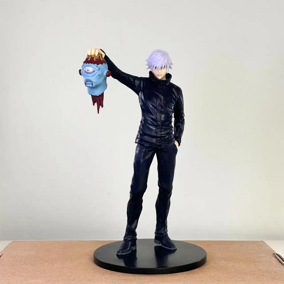 20CM Anime Jujutsu Kaisen Satoru Gojo Fushiguro Megumi Figur Drei Modell Spielzeug Geschenk Sammlung Dekoration PVC