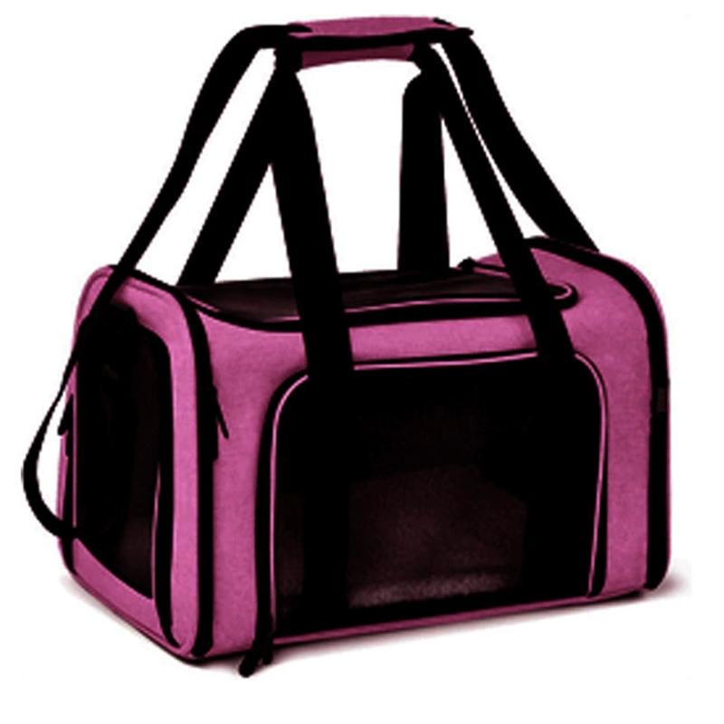 Portable Dog Cat Carrier Bag Soft Side Backpack Pet Carriers Dog Travel Bags Airline Approved Transport Outgoing Pets Handbag