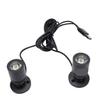 Dual Head Small Spotlight Showcase LED Spotlight Display Light for Closet Artwork Jewelry DIY Craft Aluminum Alloy