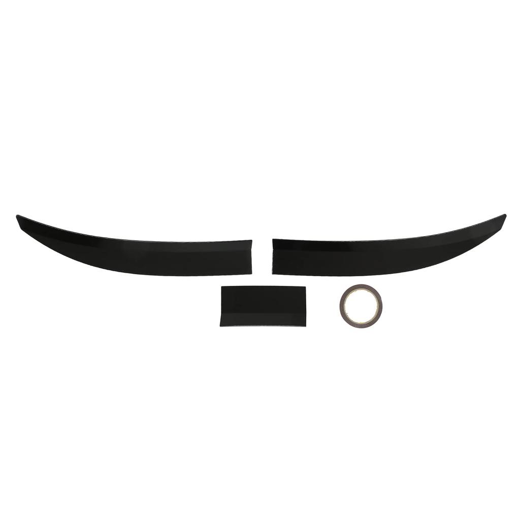 3-Piece Adjustable Tailgate Spoiler Wing, Gloss Black Rear Trunk Spoiler Lip for Toyota Civic, Universal Fitment