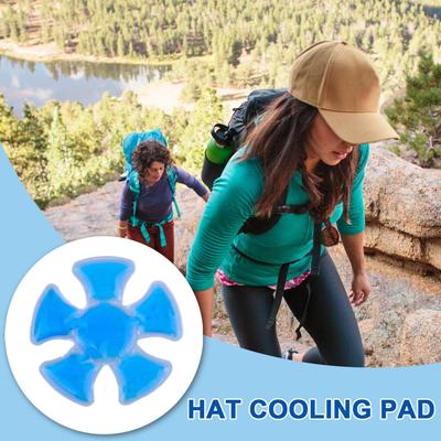 Summer Sport Cooling Pad for Helmets Universal Cooling Hat Insert Portable Heat Relief Ice Pack for Outdoor Work Cycling Fishing