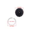 Billet Aluminum Universal Fuel Cell Gas Tank Filler Cap Twist Filler Plate Cover 12Hole Stable