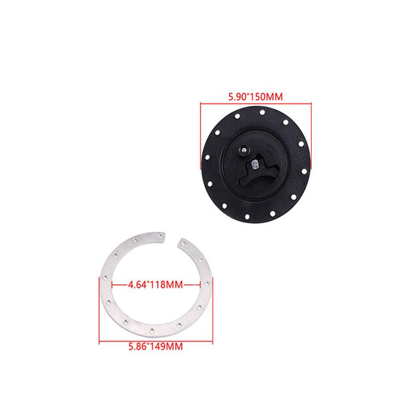 Billet Aluminum Universal Fuel Cell Gas Tank Filler Cap Twist Filler Plate Cover 12Hole Stable