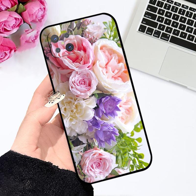 For Oppo Reno4 Z 5G Case Fashion Oil Painting Silicone Soft TPU Back Cover For OPPO A92S Phone Back Bumper Shell Cartoon Coque