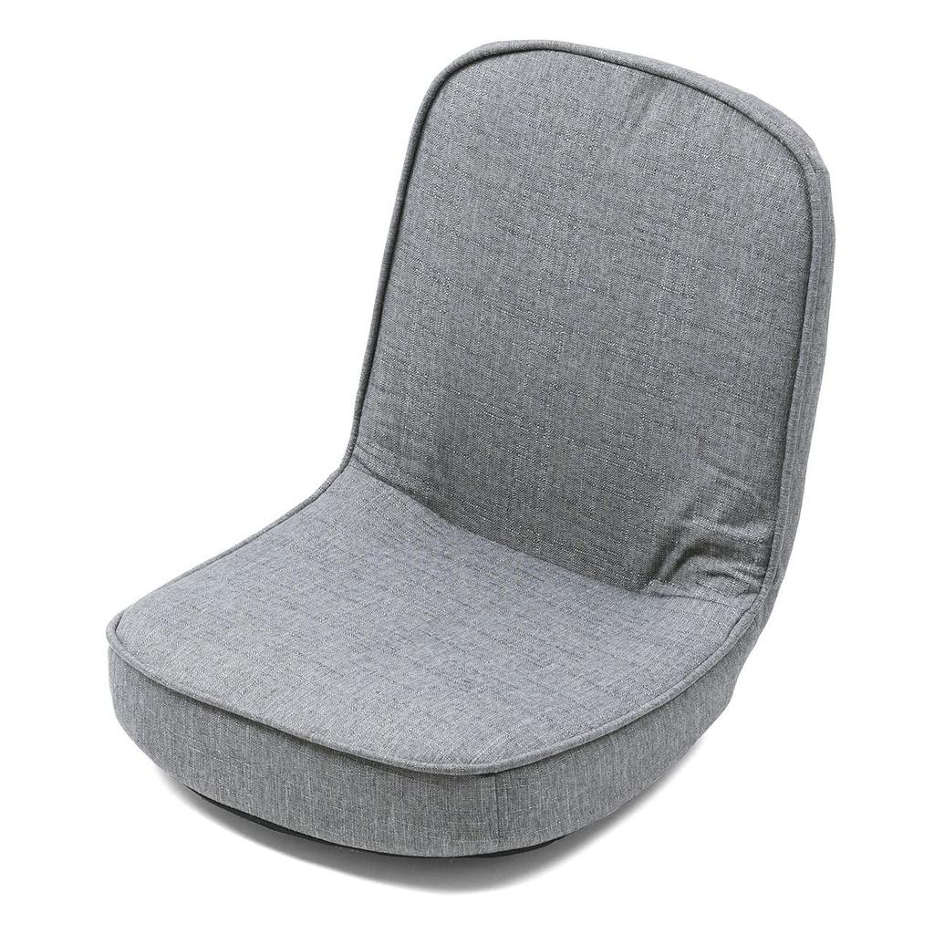 Sanwa Direct Compact Folding Fabric Floor Chair, Gray, 150-SNCF030GY