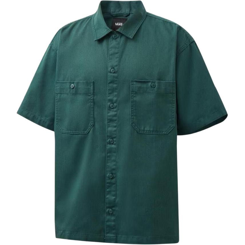 Vans Larkspur Solid Workwear Polo Casual Short Sleeve Shirt Men shirts VN000TAAFRJ S