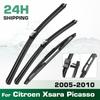 For Citroen Xsara Picasso 2005-2010 2006 2007 2008 Wiper Front&Rear Wiper Blades Windshield Windscreen Window Brushes 26"26"16
