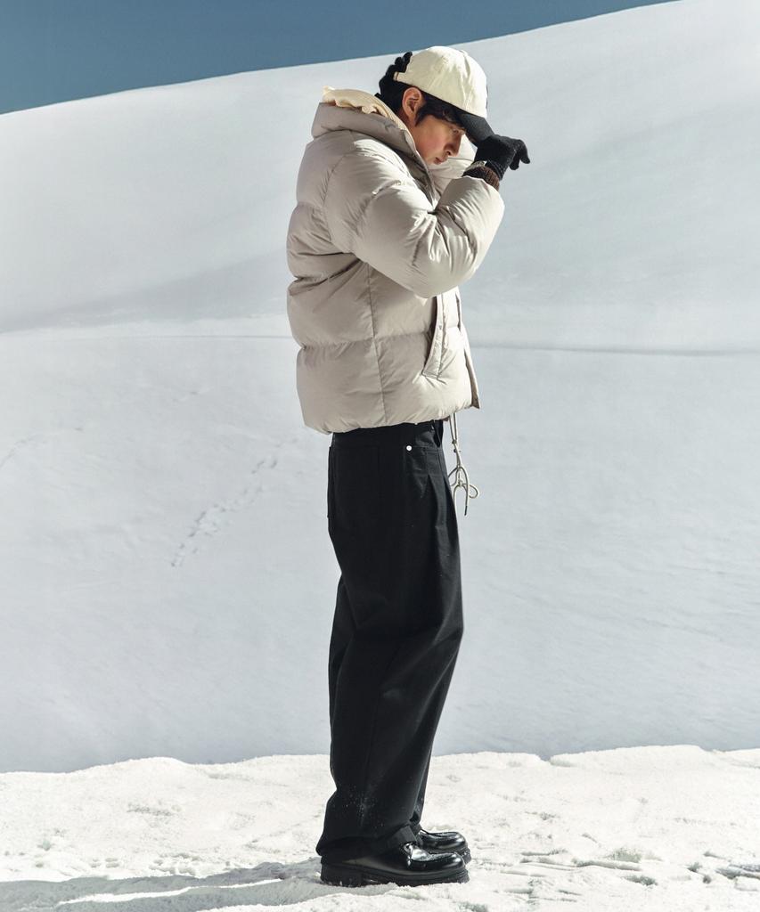 Satur Lauren Puffer Duck Down Padded Jacket Grey