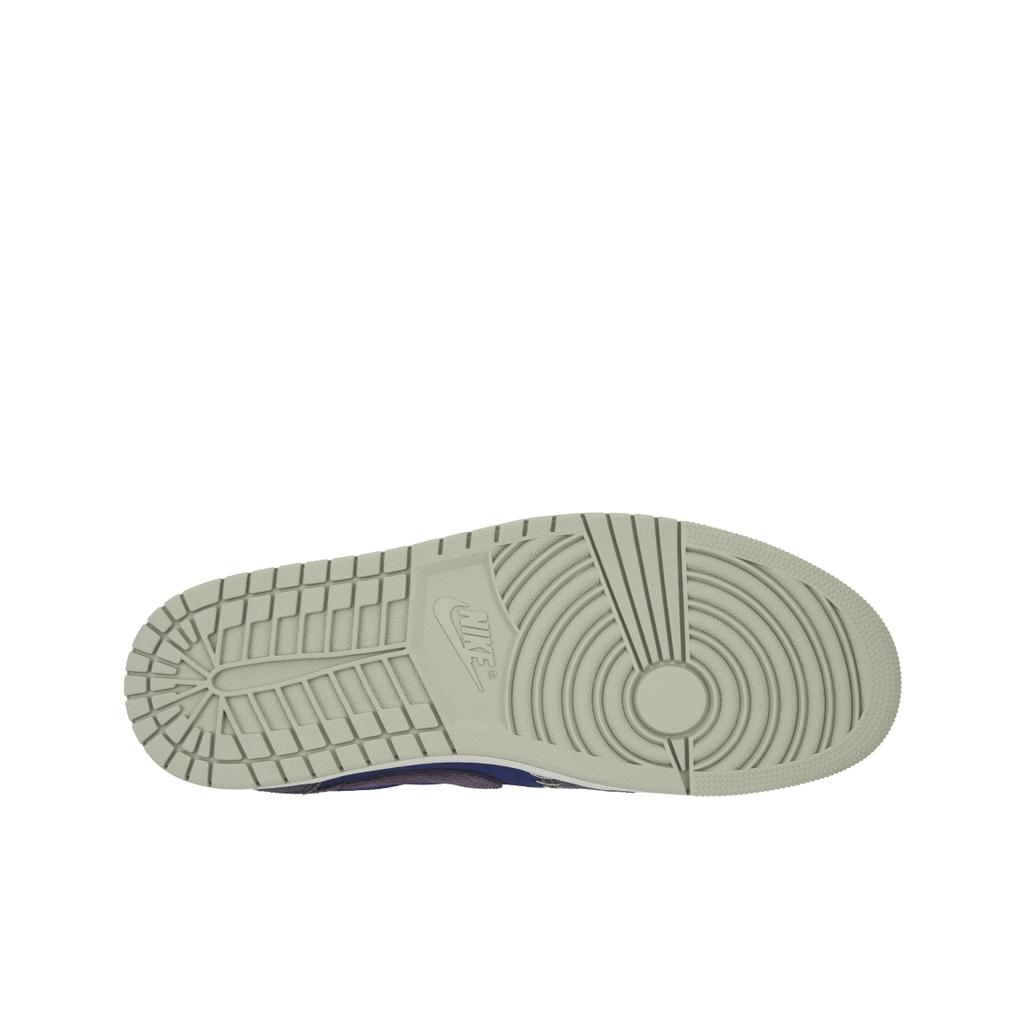 Zion Williamson x Air Jordan 1 Retro Low OG Voodoo Alternate Herren Sneaker Blau Regency-Lila Dampfgrün IH2309-500