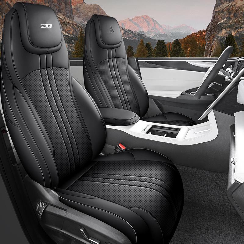 Galaxy L7 All-Season Full-Coverage Leather Seat Covers for 5 Seats