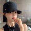 Vintage Pleated Equestrian Hat Women'S Spring And Summer Flat Top Beret Showing Face Small Sunshade Painter Hat Newsboy Hat