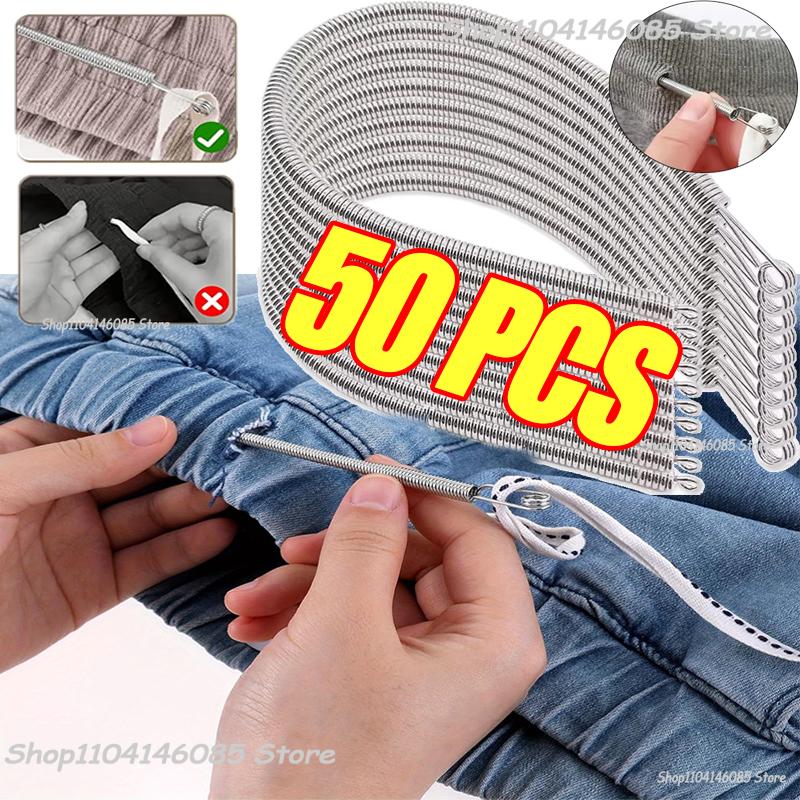 Nástroj na provlékání šňůrek Ohybná pružinová jehla na provlékání šňůrek Spona na provlékání šňůrek Šňůrka Víceúčelové šicí příslušenství pro kutily