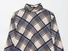 Trendy European & American Women's Plaid High-Neck Shirt - Versatile Summer Casual Fashion