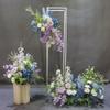 Mori Style Silk Floral Aisle Decoration In Blue & Purple