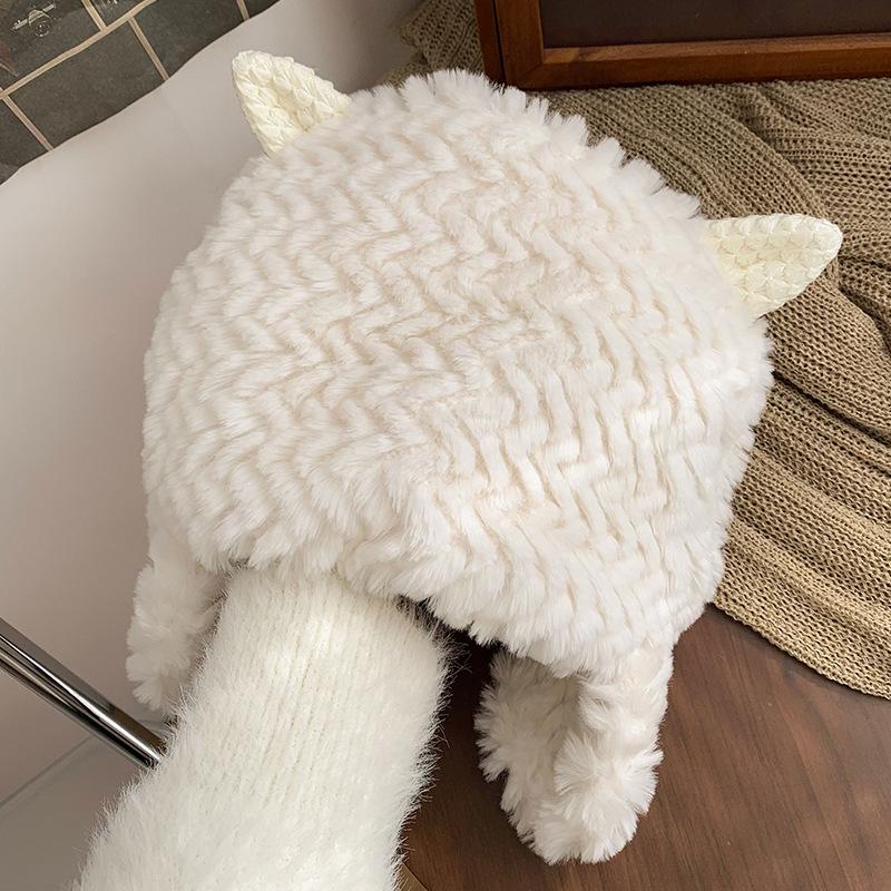 Thick Comfortable Plush Hat For Fall And Winter Unisex Soft Beanie Earmuff