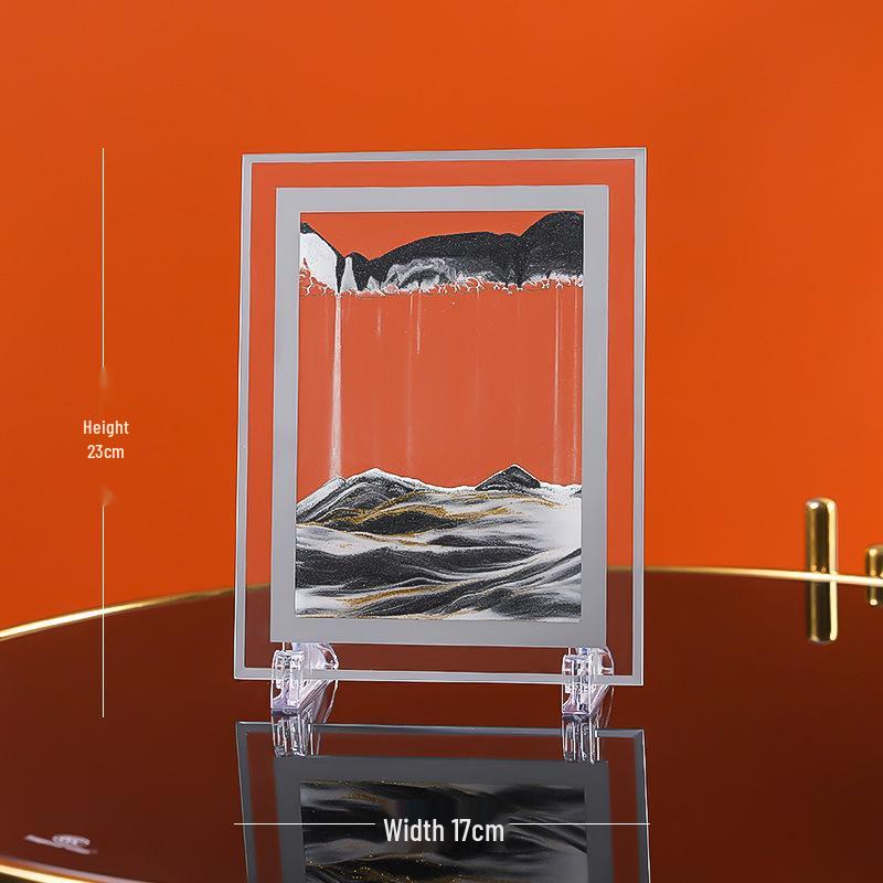 Kreative 3D Treibsand-Sanduhr: Flüssige Bewegung Desktop-Dekor & Einzigartiges Geschenk