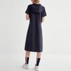 Fila Classic Fashion Sports Hoodie Dress Women Dresses Legendary-Blue F51W221307FNV