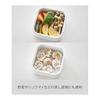 Yamazaki Jitsugyo Easy to Warm Standing Frozen Rice Container Set of 2 White W12.2 x D12.2 x H4.5cm (per piece) Tower Dishwasher/Microwave Safe with