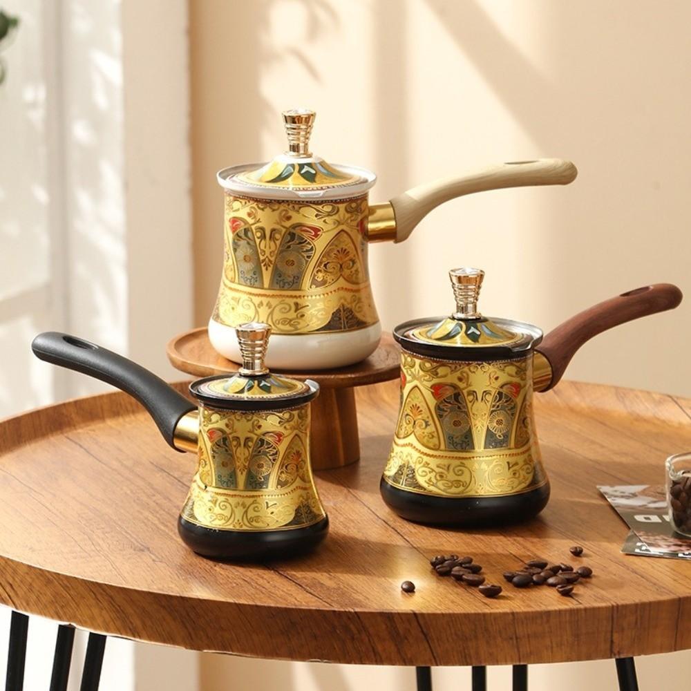 Edelstahl Türkische Kaffeekanne 350/550/720ml Buttererwärmer Universelle Milchteekanne Küchengebrauch