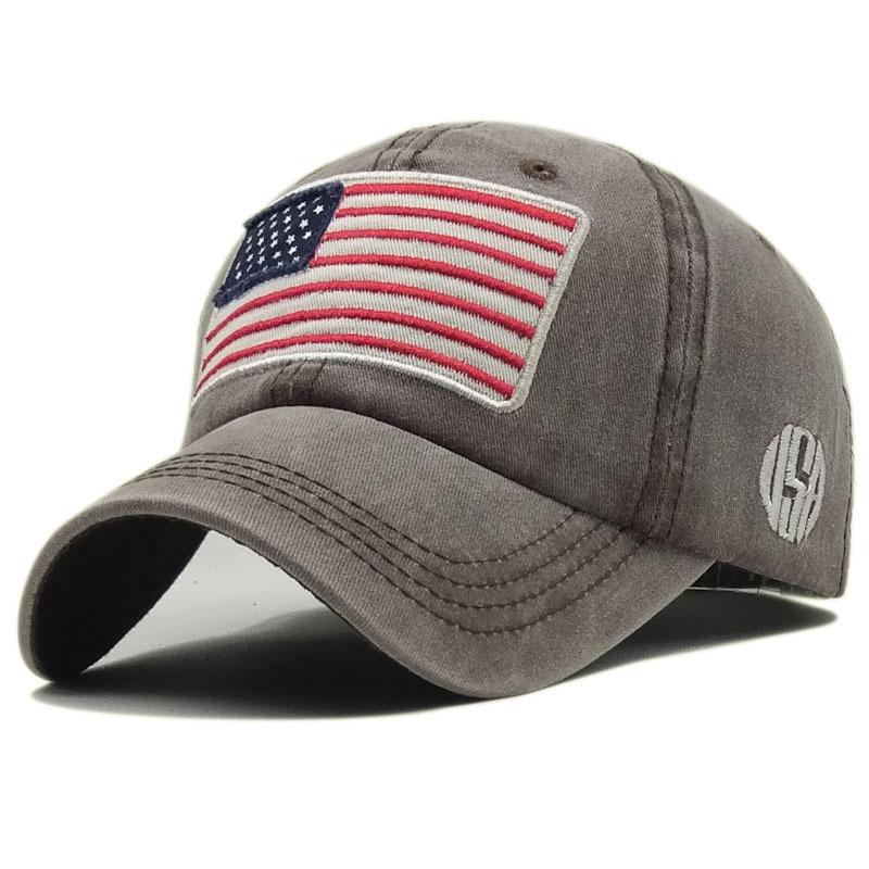 Unisex Washed Distressed Baseball Embroidered Peaked Cap Pure Cotton High Quality Men Women Hat