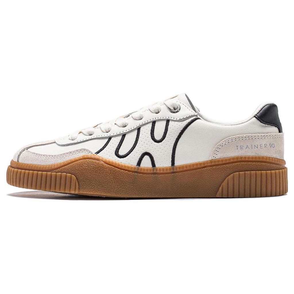 New LiNing Yunchuan V2 Anti Slip Wear Resistant Low Top Trendy Board Shoes Women's White Black AGCT394-5